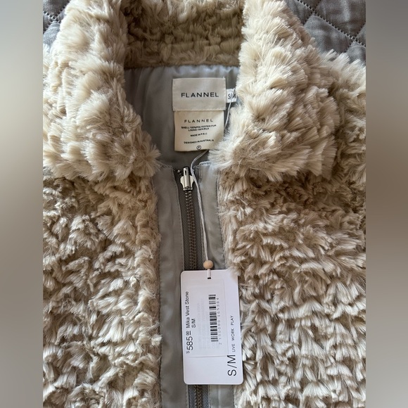 Mika Fur 100% Silk Vest - Picture 4 of 4